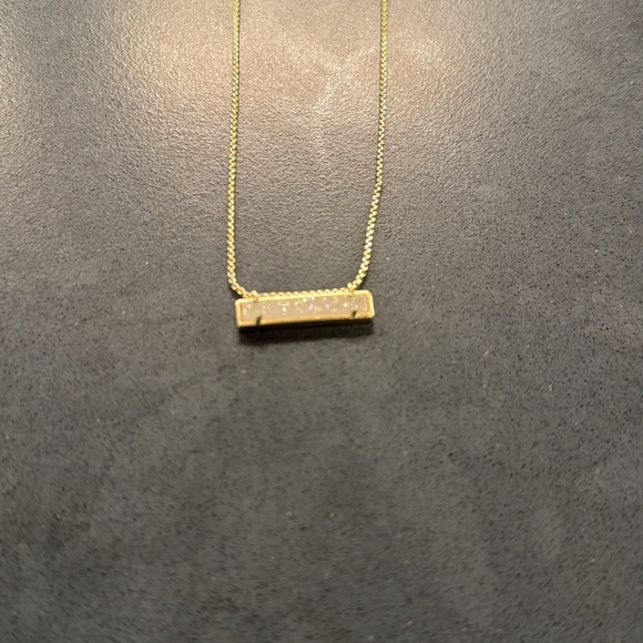 Kendra Scott White Drusy Bar Necklace - Picture 2 of 4
